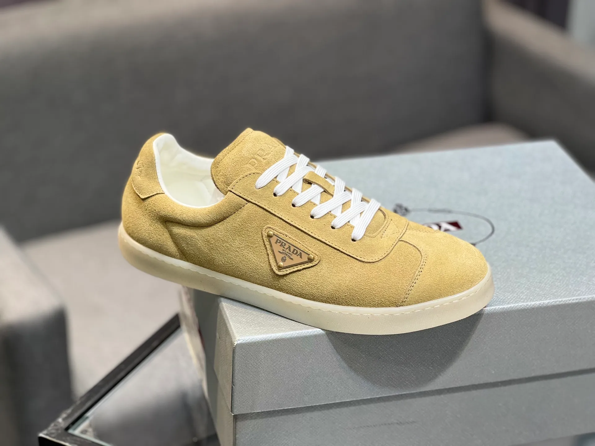 Men's shoes 💰540 [PRADA] Men's shoes are popular in the counter, official website synchronization, 1 high-quality shipment ✔️ Original frosted cowhide + cowhide lining, 1🆚1 replica, original sole, 38-45 (45 customized, non-refundable)